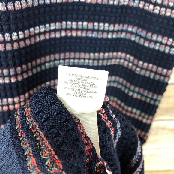 Rachel Rachel Roy | Space Dye Striped Midi Dress M - Picture 6 of 7